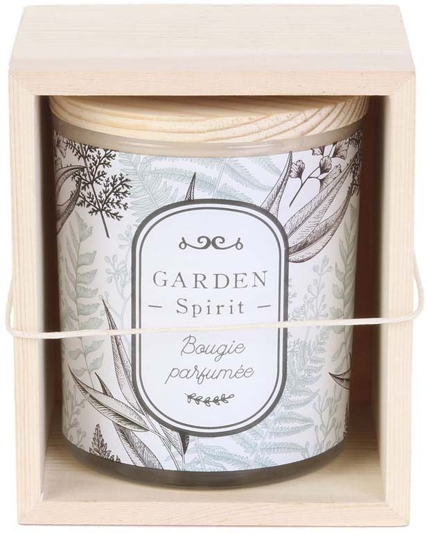 Bougie parfumée en coffret bois Nature Senteur orchidée blanche