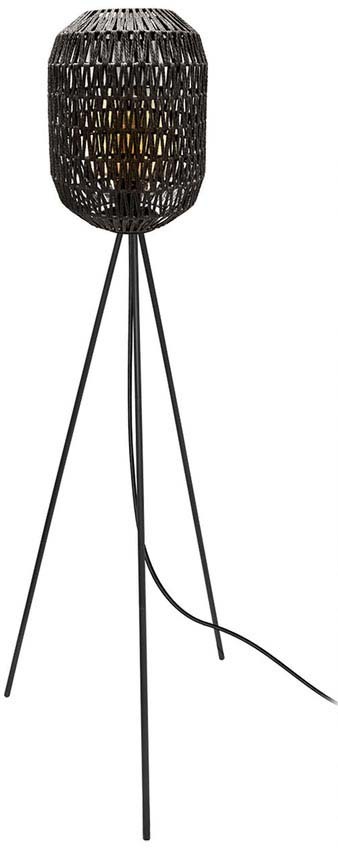 Lampadaire effet corde et métal 155 cm