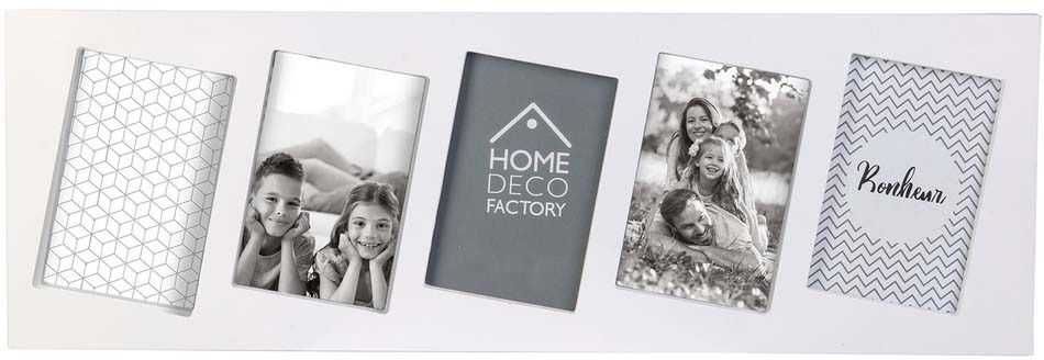 Pêle-mêle design blanc en plastique 5 vues