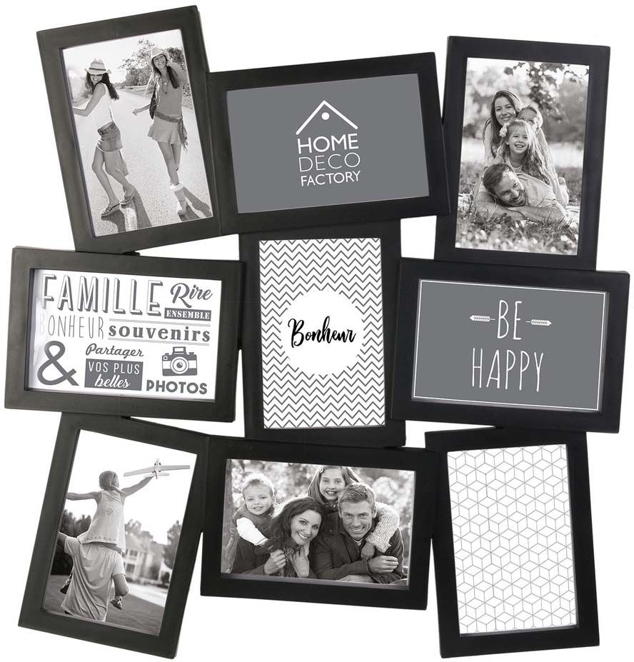 Pêle-mêle cadres destructurés 9 photos 10 x 15 cm