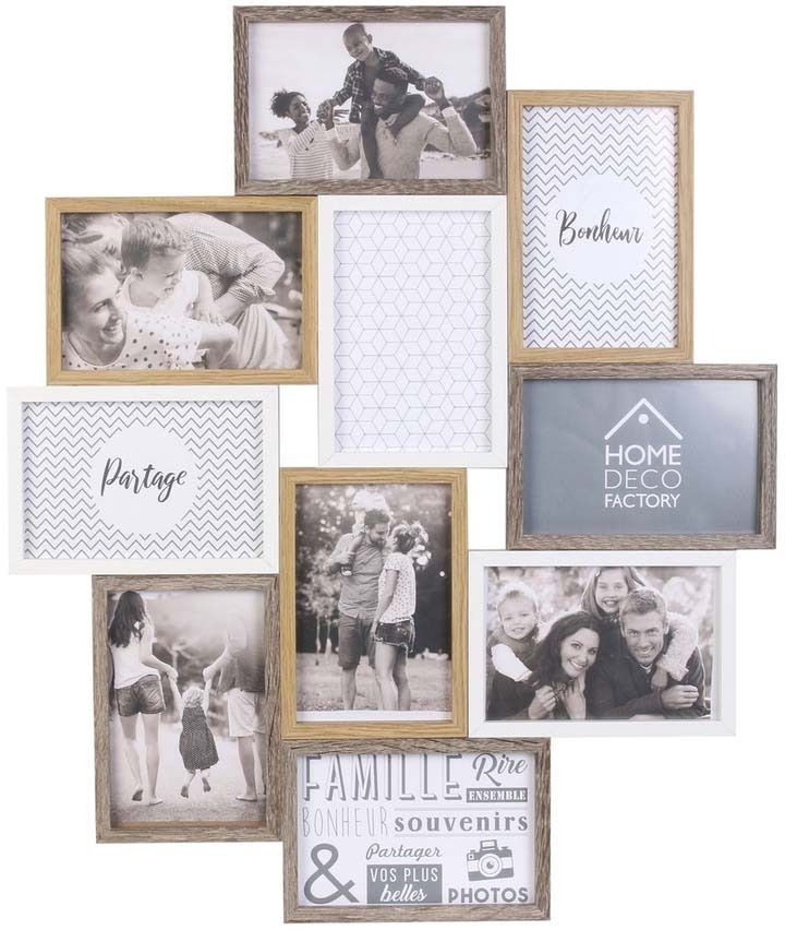 Pêle-mêle bois et blanc 10 vues