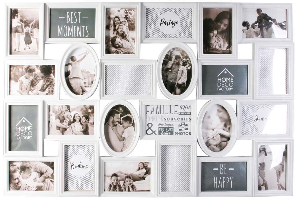 Pêle-mêle en plastique 24 vues romantique