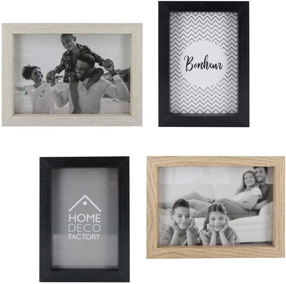 Cadres photos en bois (Lot de 4)