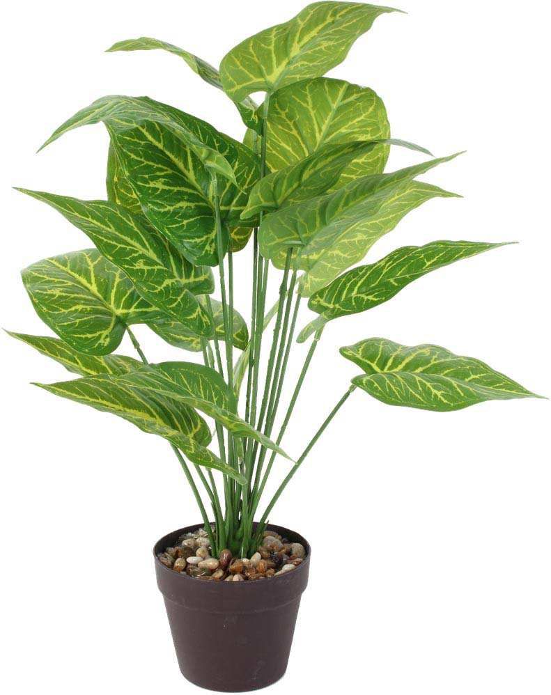 Plante verte artificielle en pot 55 cm