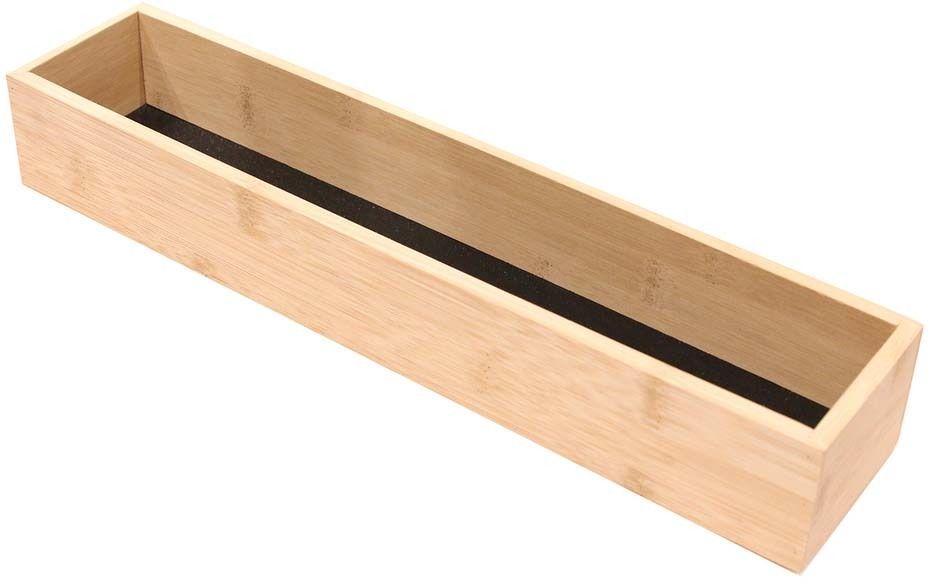 Rangement en bois pour tiroir fond noir 38 x 8 x 7 cm