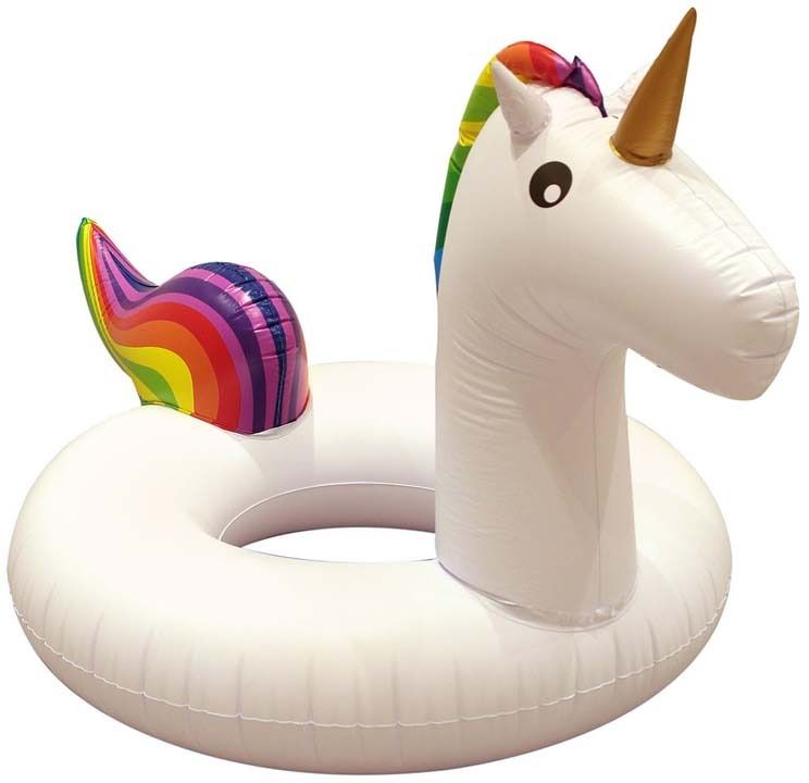 Bouée gonflable licorne 104 cm