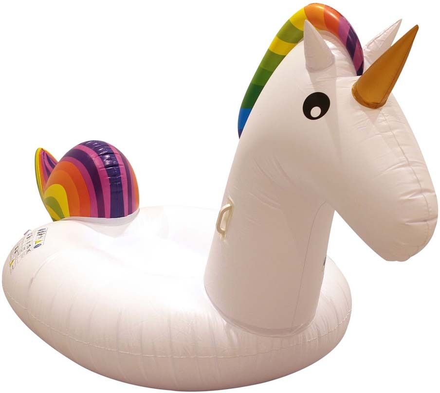 Bouée gonflable géante licorne 275 cm