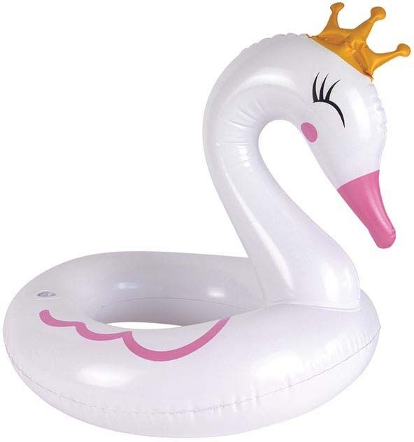Bouée gonflable cygne 60x50 cm
