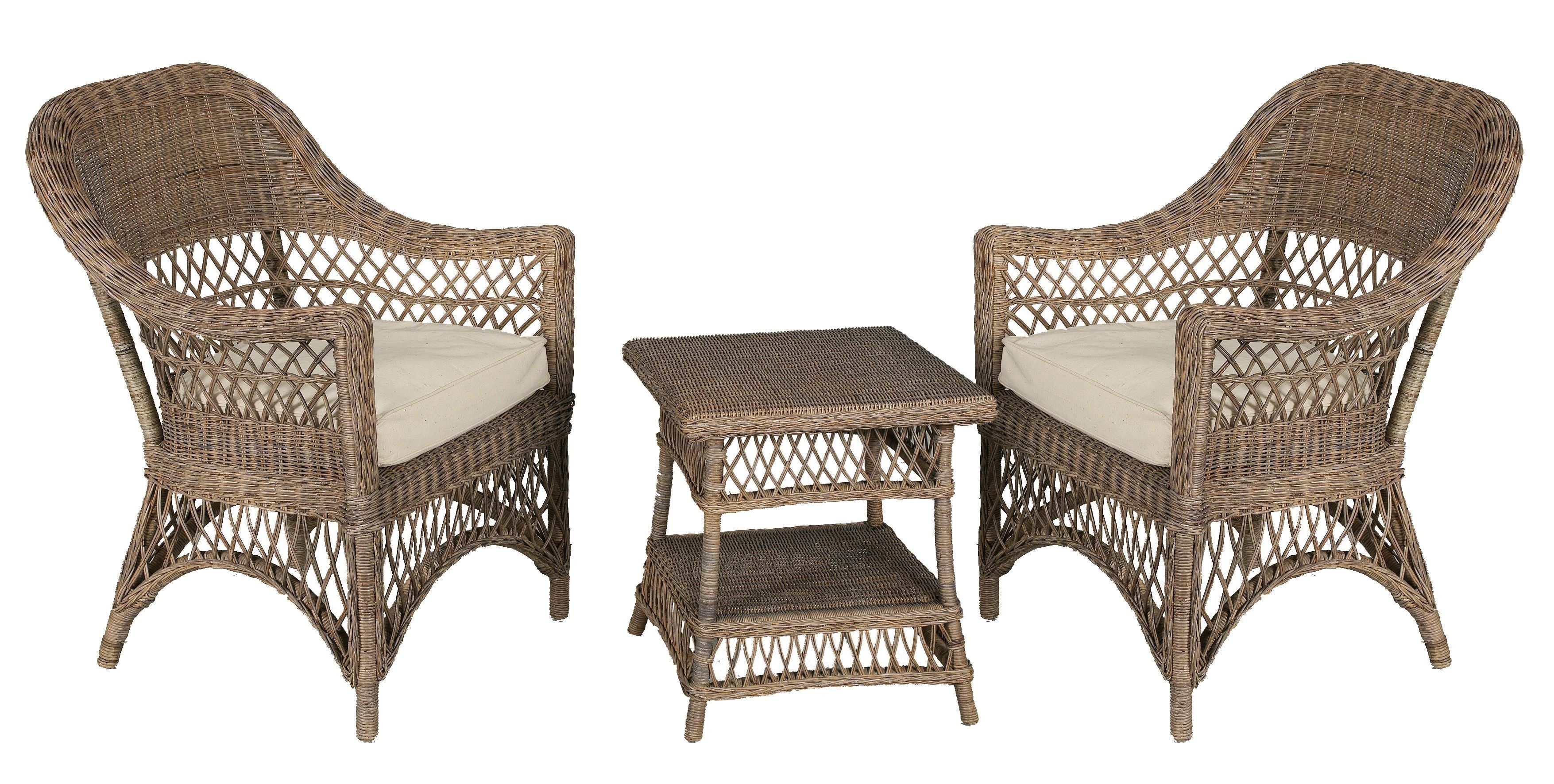 Petit salon en rotin Polo