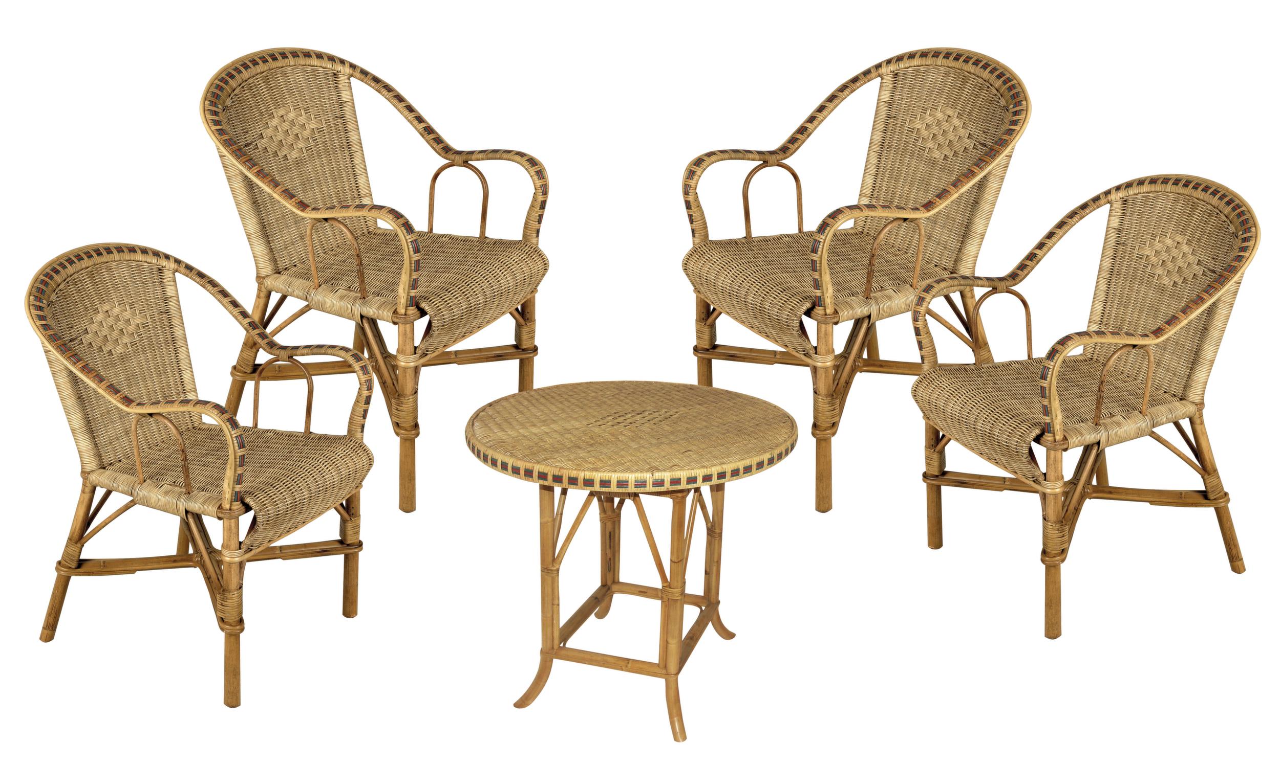 Salon en manau et rotin Surabaya