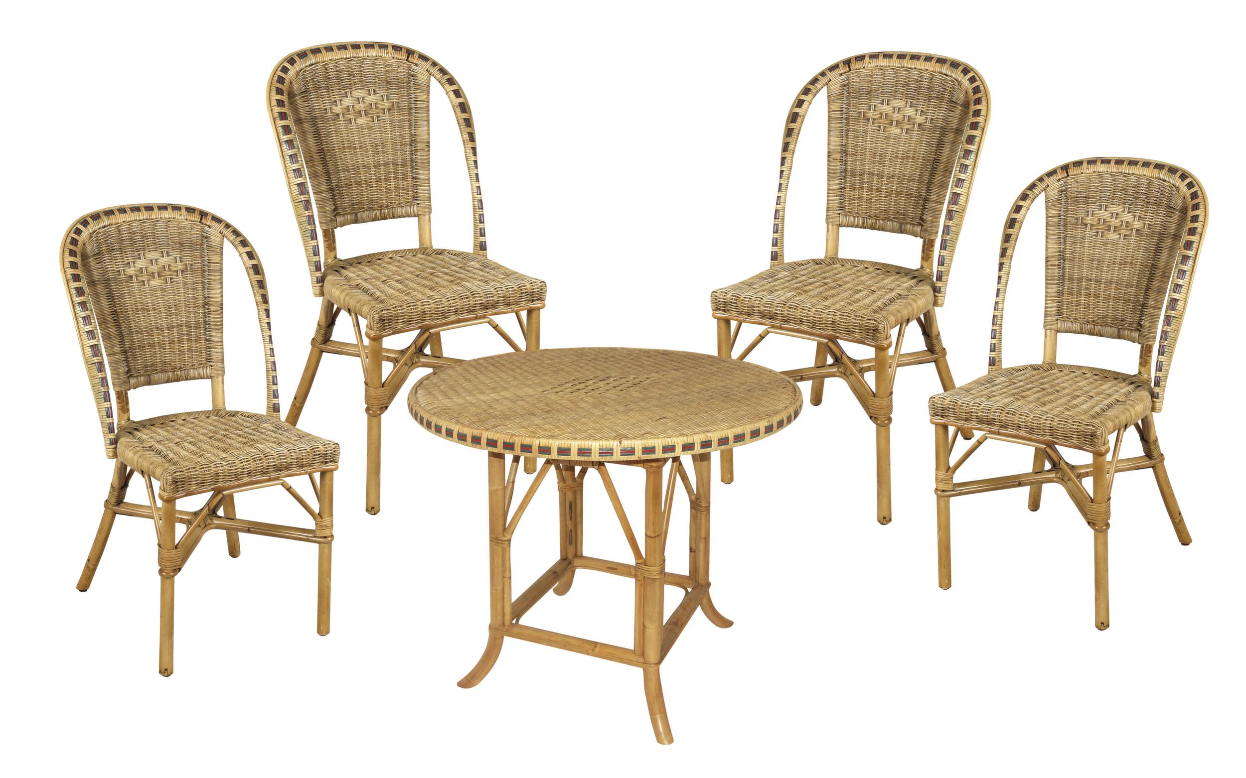 Petit salon en manau et rotin Medan