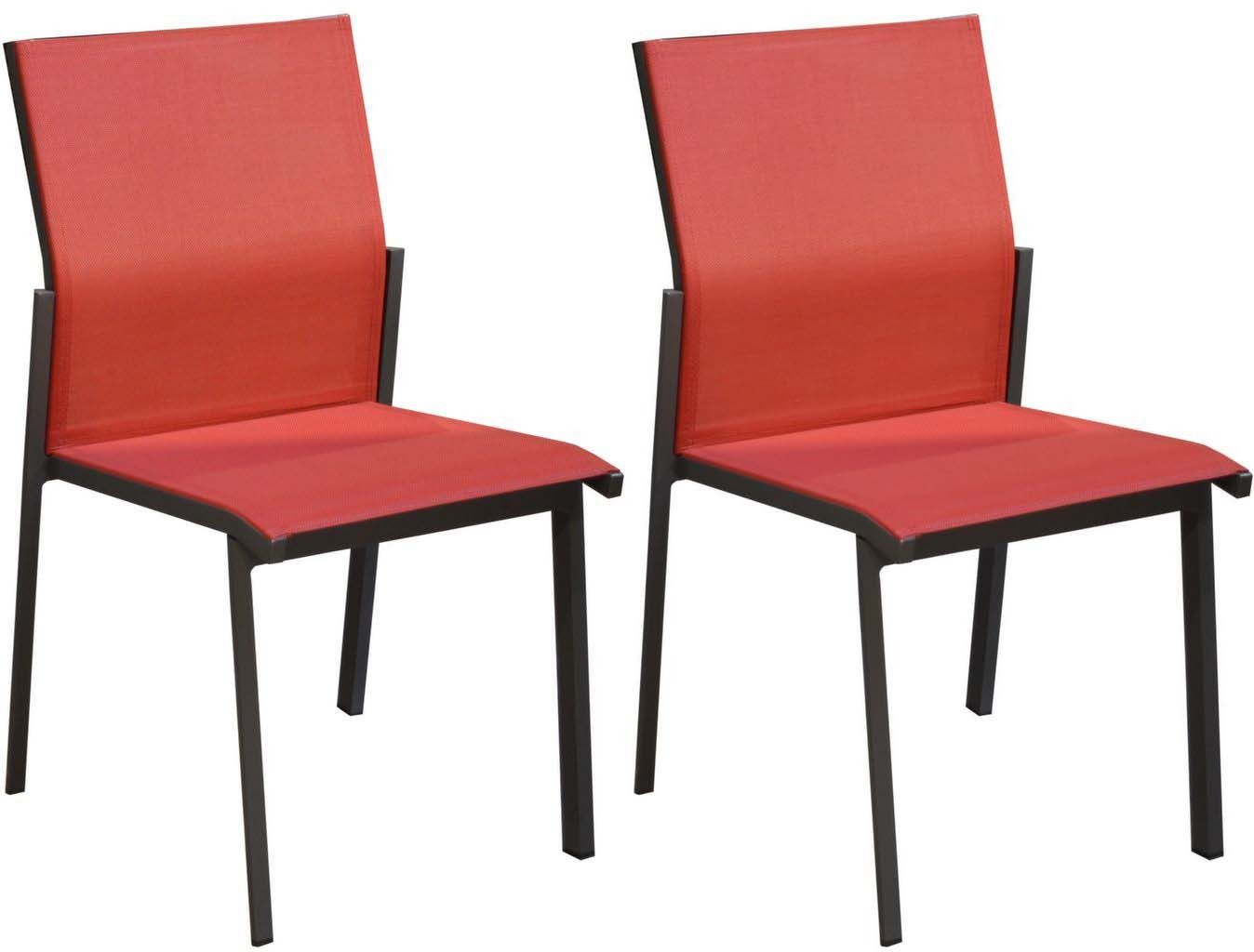 Chaises de jardin empilables Delia (Lot de 2)
