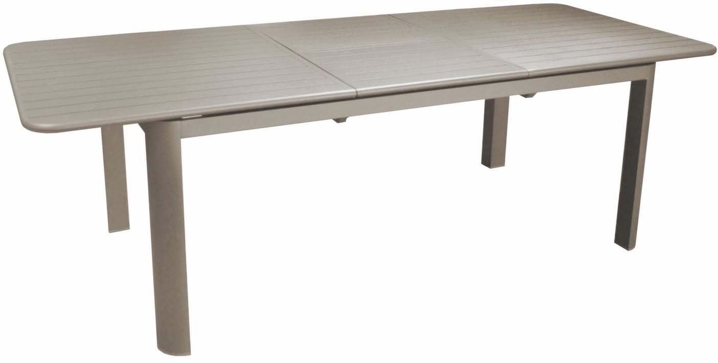 Table en aluminium avec allonge Eos 180-240 cm