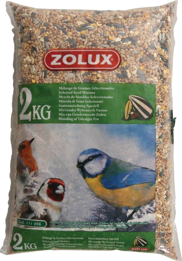 Sac de 2 kg de Mélanges de graines pour oiseaux du jardin
