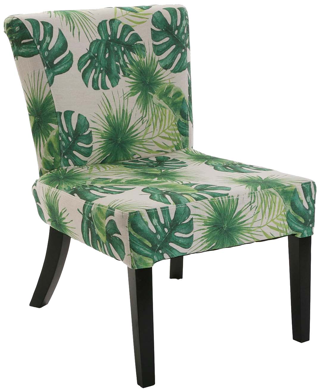 Fauteuil en tissu décor feuilles palmier Leaves