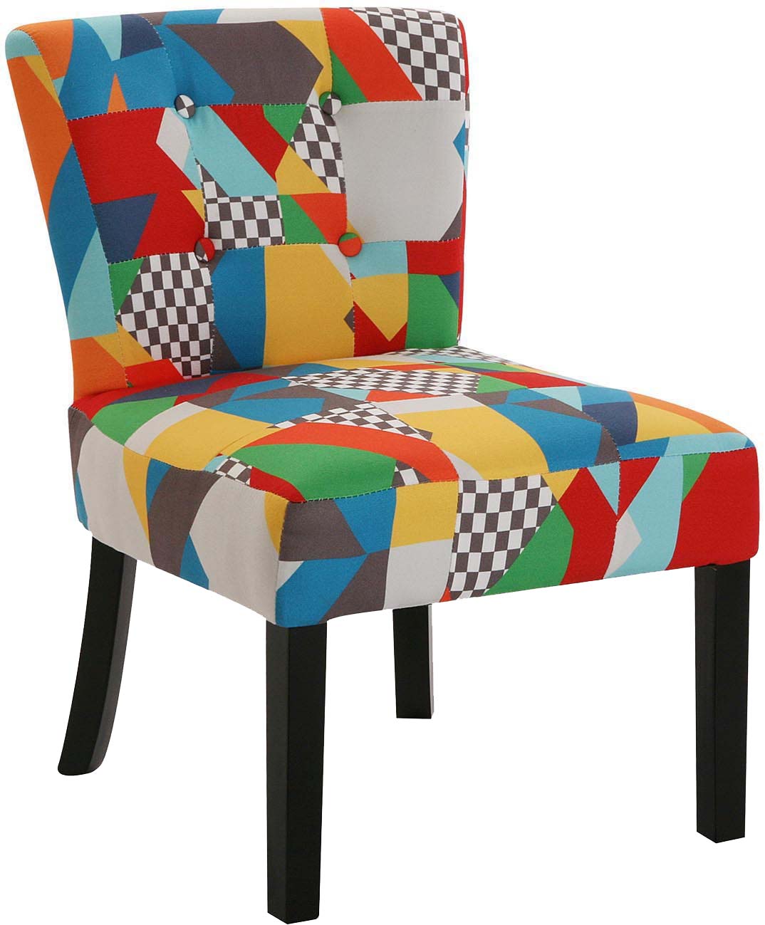 Fauteuil sans accoudoirs en tissu mélanges de couleurs Brais