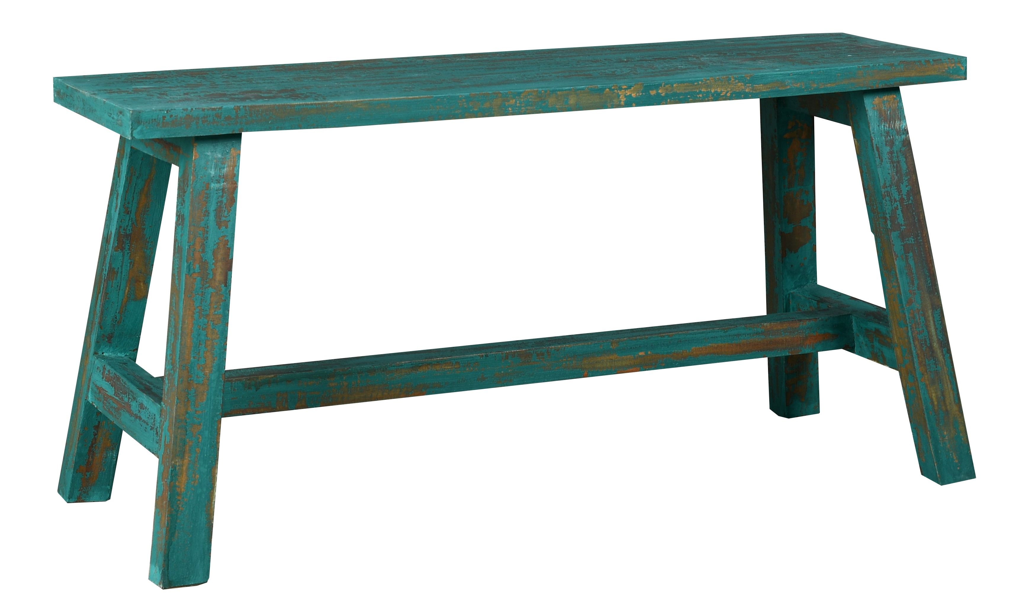 Banc en acajou teinté