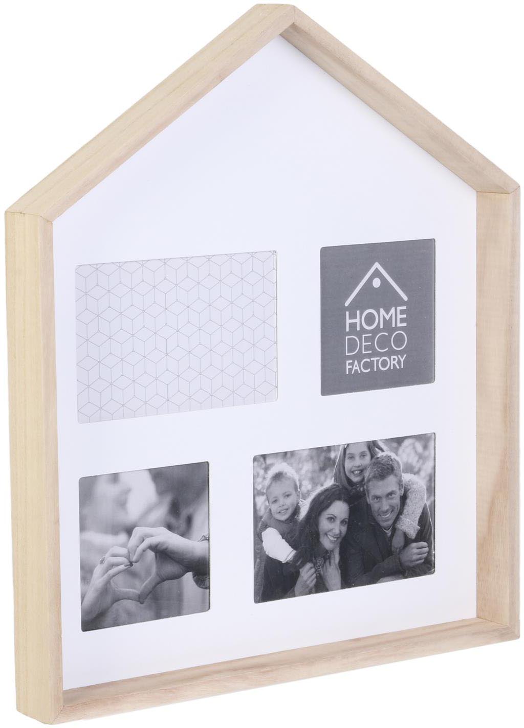 Pêle-mêle en bois 4 vues Maison