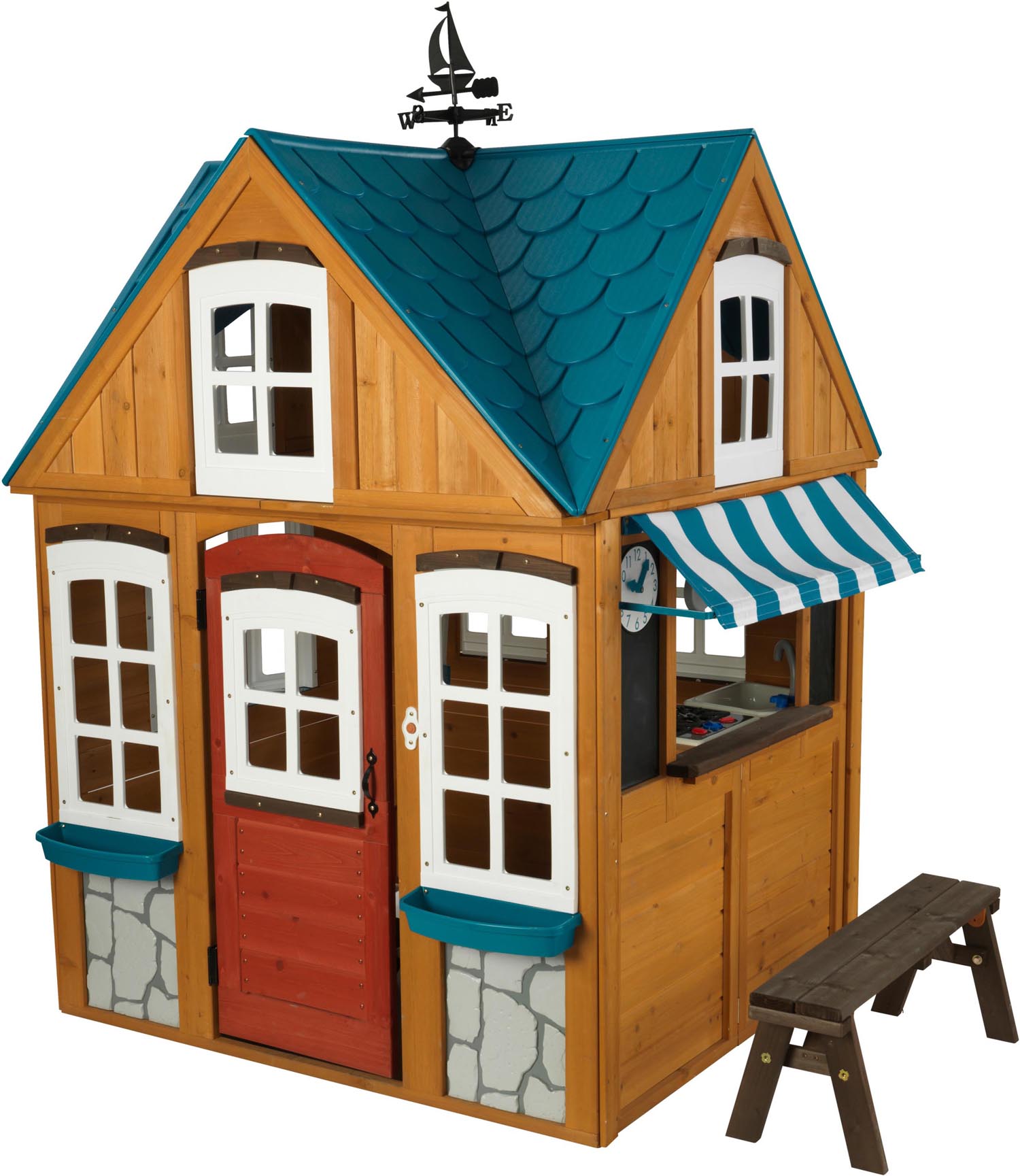 Cabane chalet de montagne enfant en bois Seaside Cottage