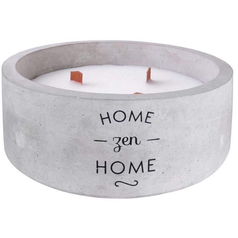 Bougie parfumée 3 mèches en bois Zen home