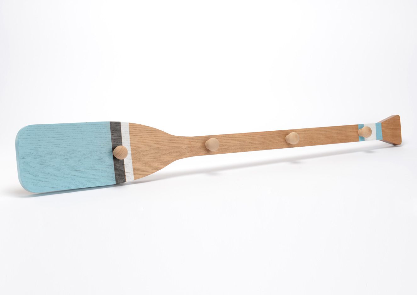 Patère rame en bois 4 crochets