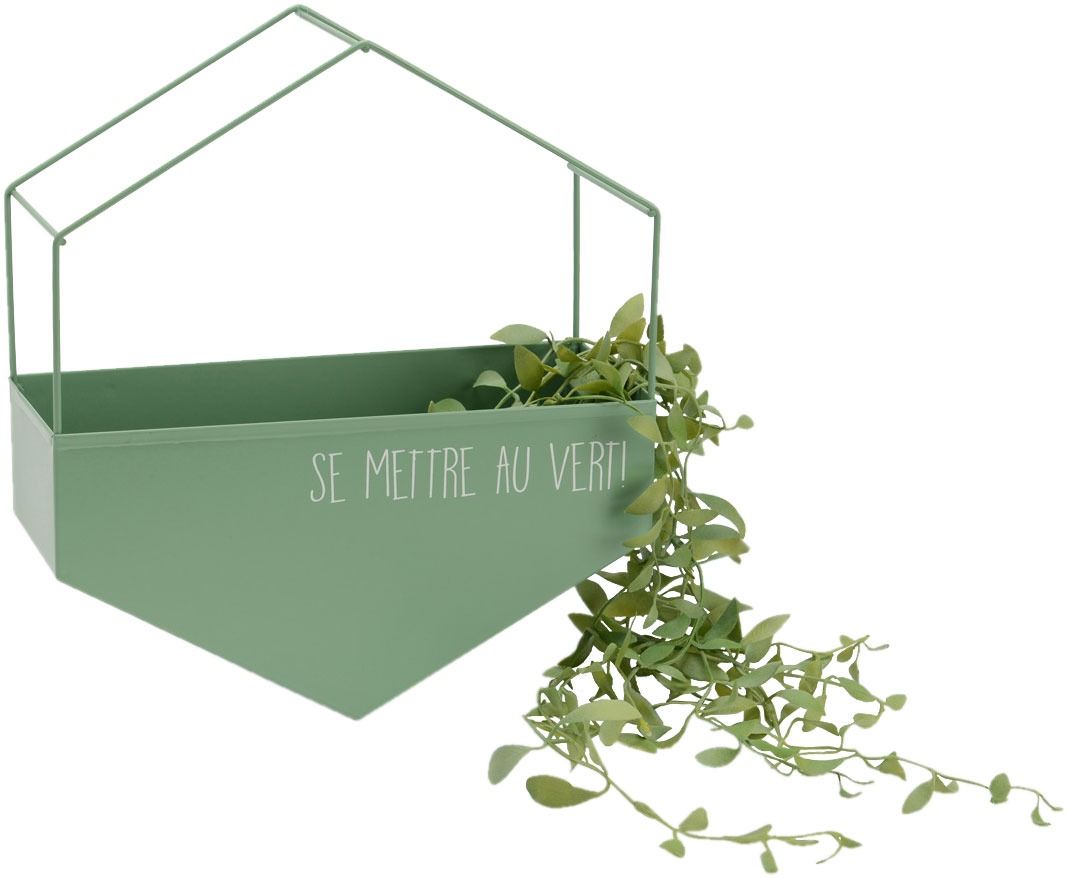 Cache-pot en métal Se mettre au vert