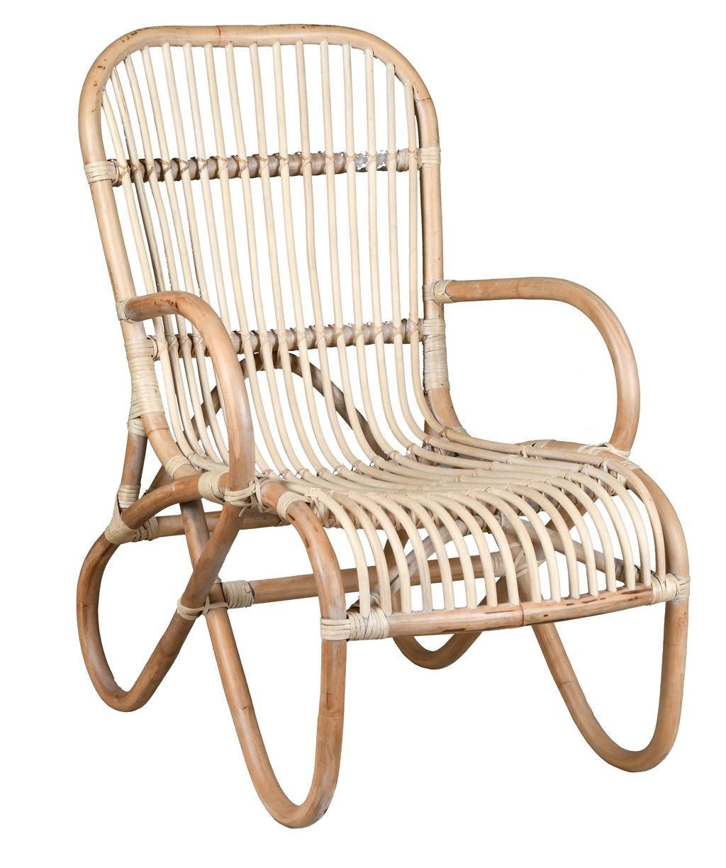 Fauteuil cocooning en rotin naturel