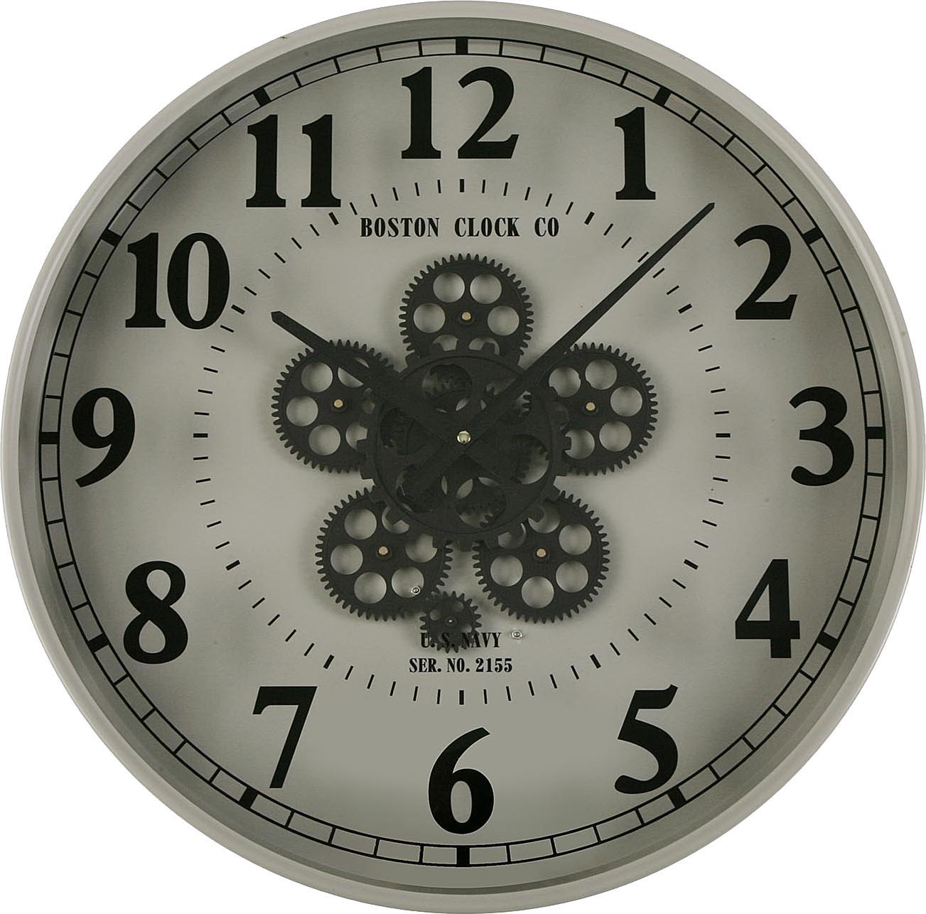 Horloge murale en métal engrenages 50 cm