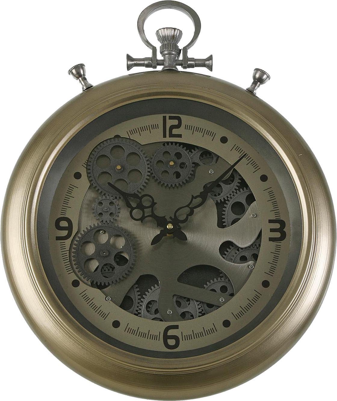Horloge murale en métal vintage engrenages 40 cm