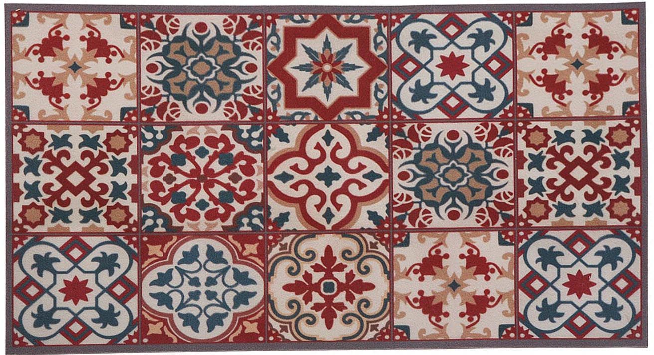 Tapis de cuisine en polyester Azulejo roja