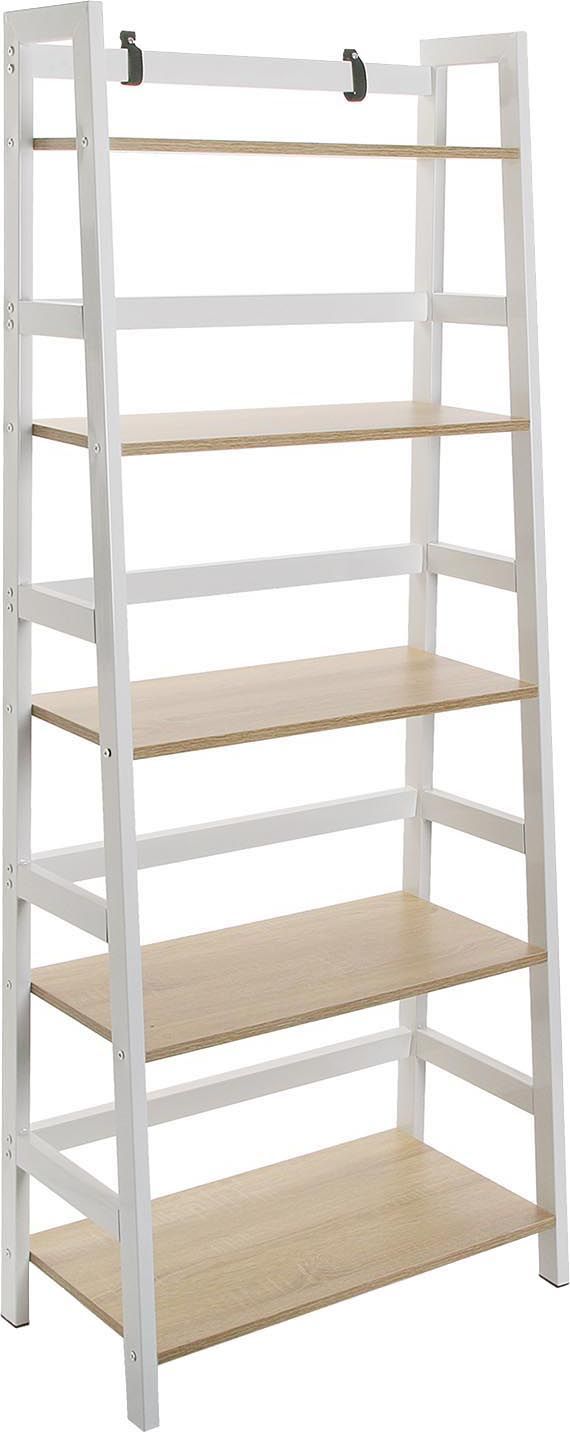 Etagère bibliothèque en bois 5 niveaux Rubi