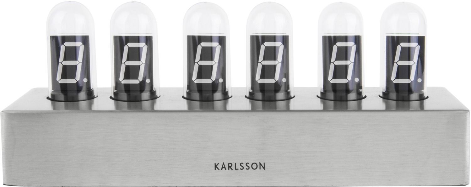 Horloge à poser en acier inoxydable Cathode