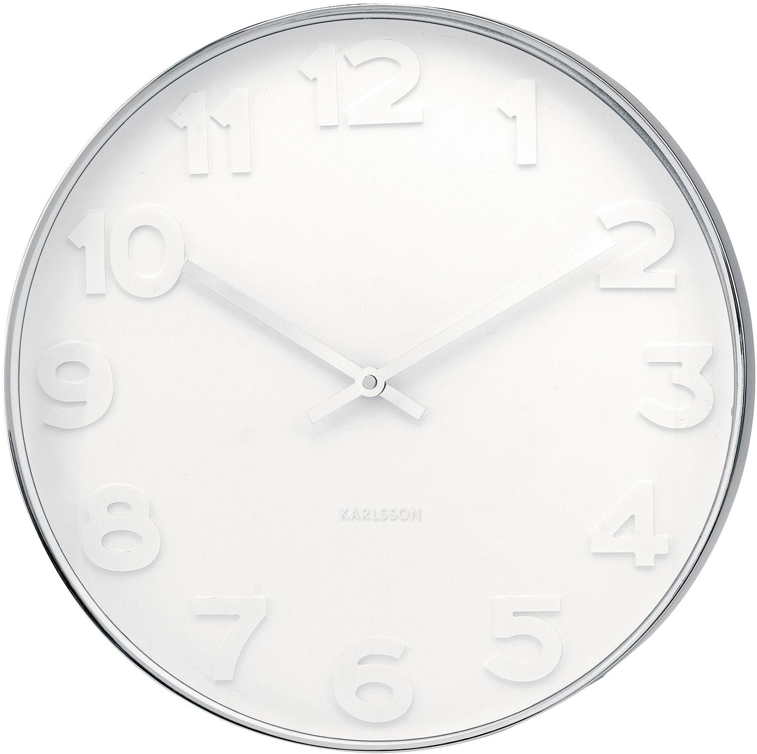 Horloge murale en métal Mr White 37.5 cm