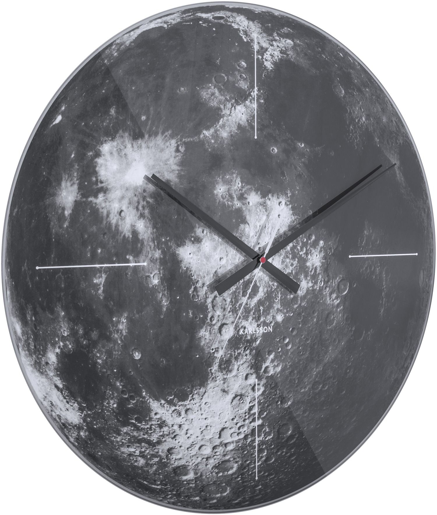 Horloge en verre Lune 60 cm