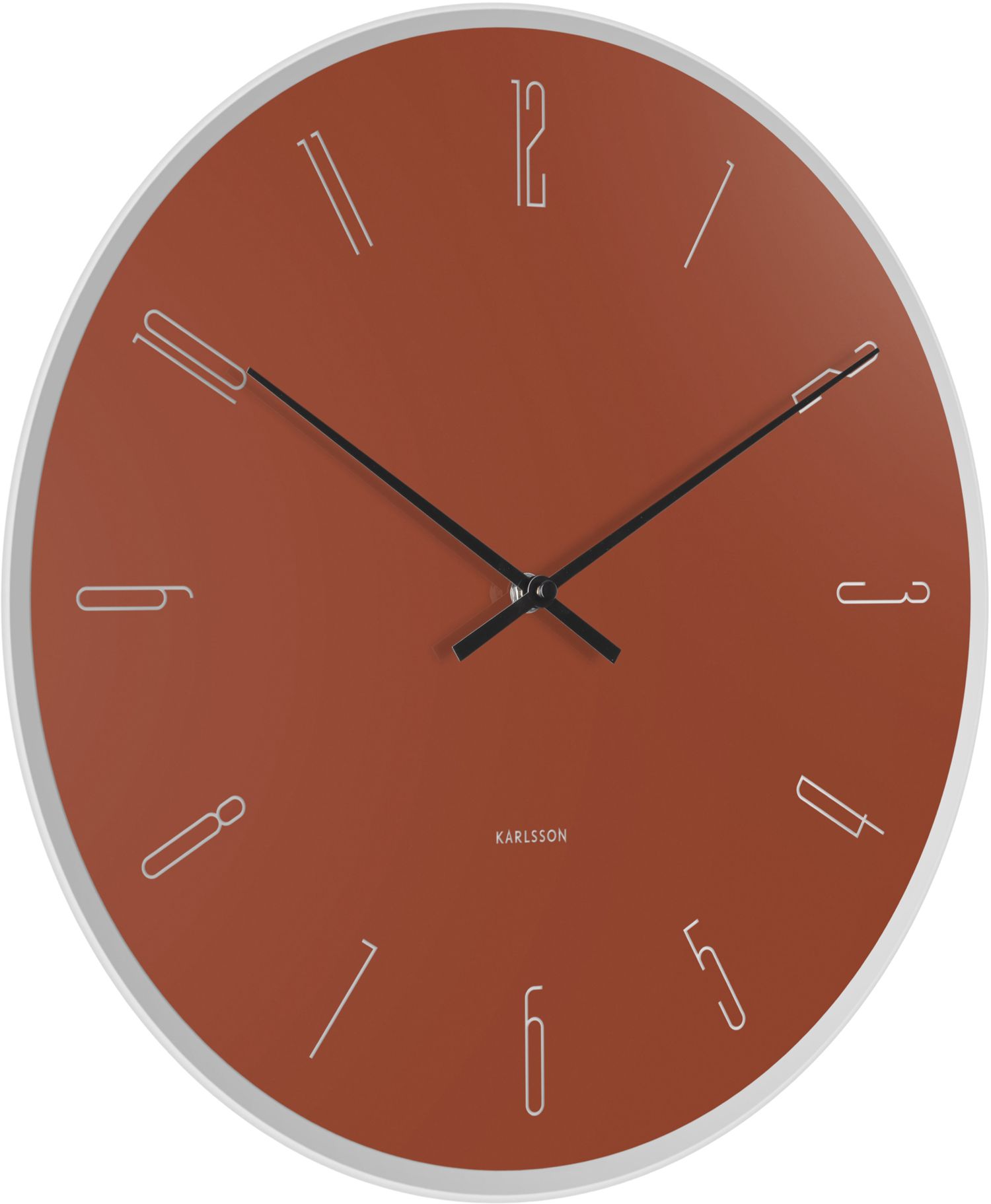 Horloge en verre Mirror numbers