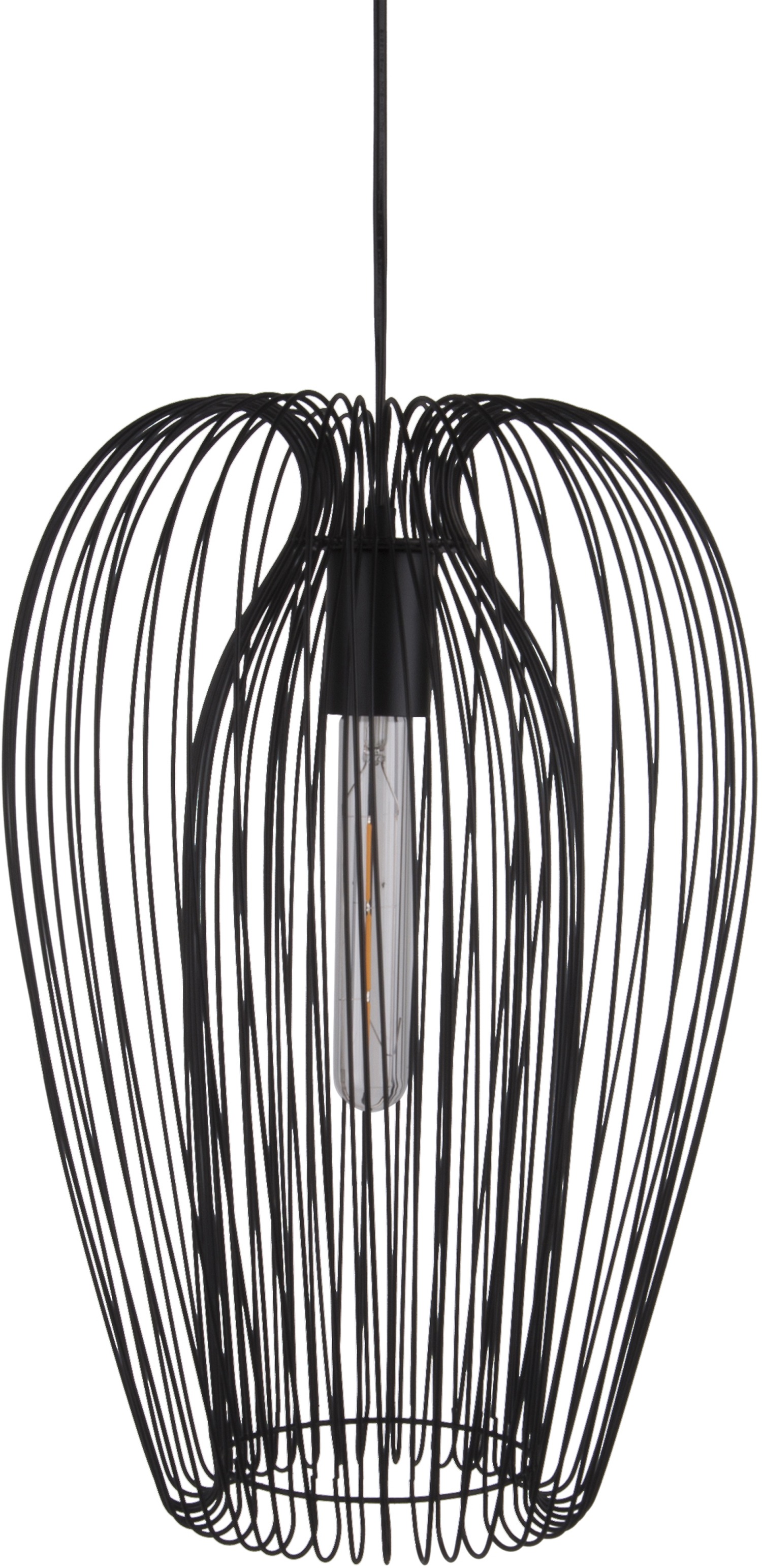 Suspension en métal filaire Lucid black 45 cm