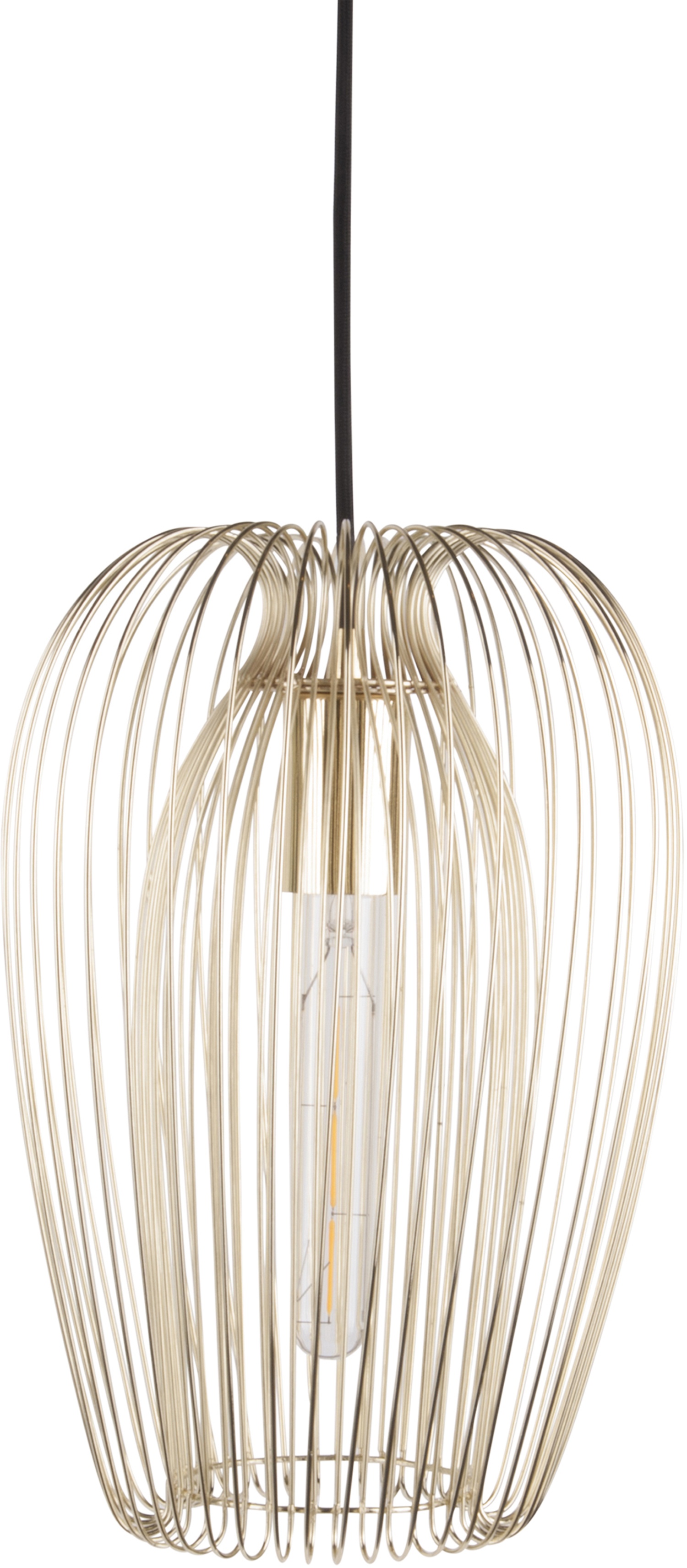 Suspension en métal filaire Lucid gold 45 cm