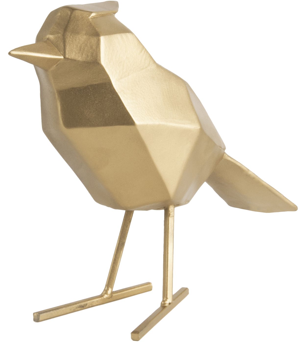 Oiseau en résine doré origami Grand modèle