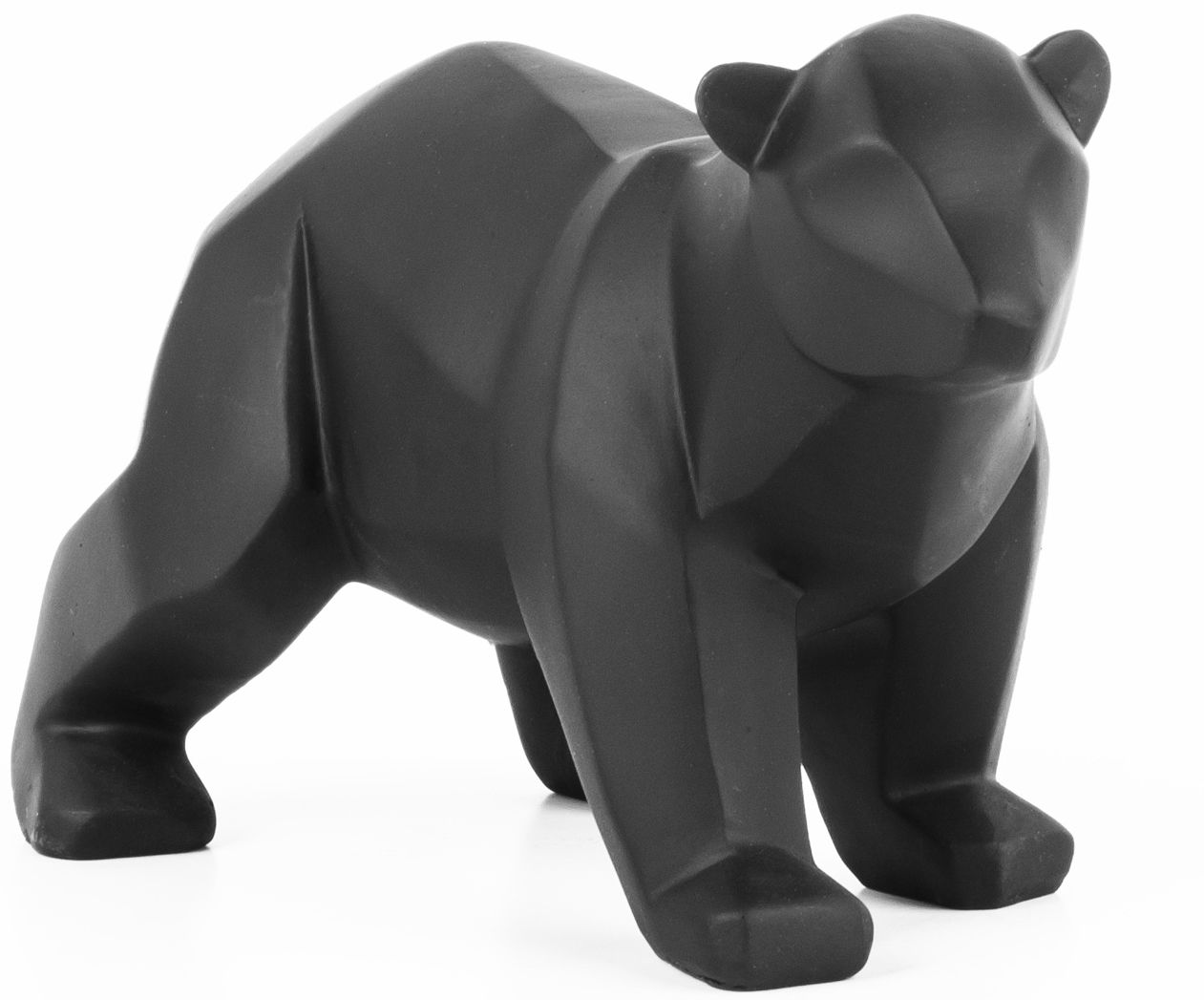 Petit ours en résine mat Origami