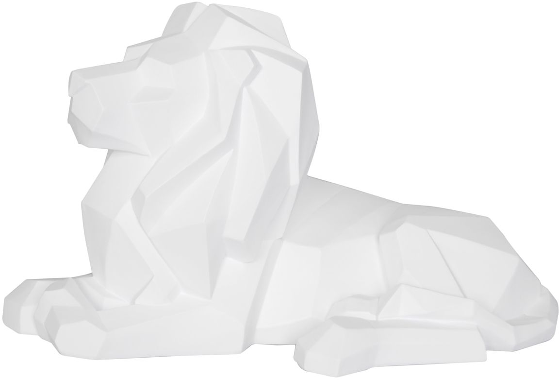 Lion en résine mat Origami