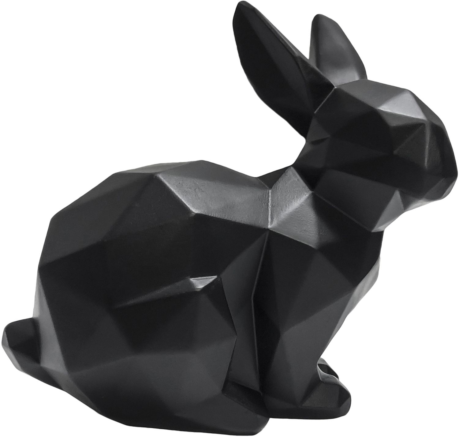 Lapin assis en résine mat Origami