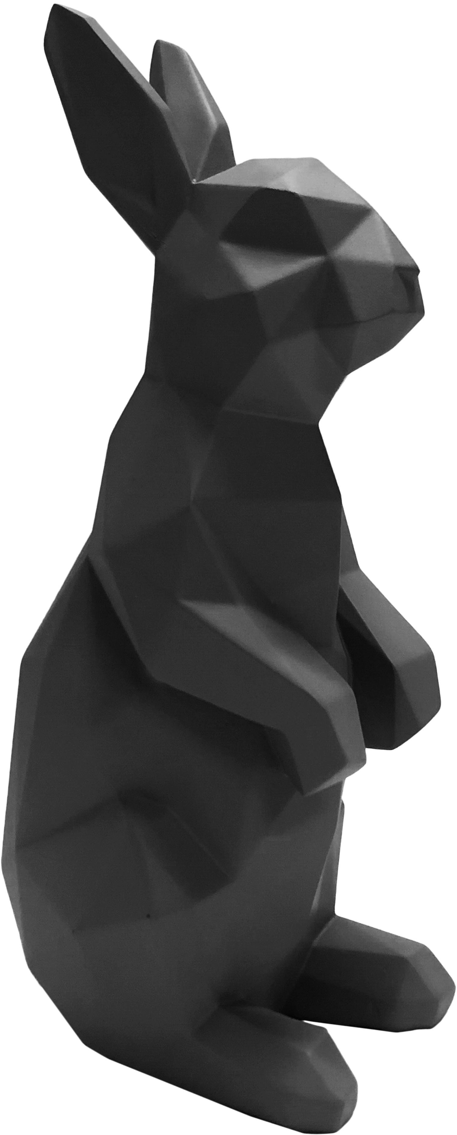 Lapin debout en résine mat Origami
