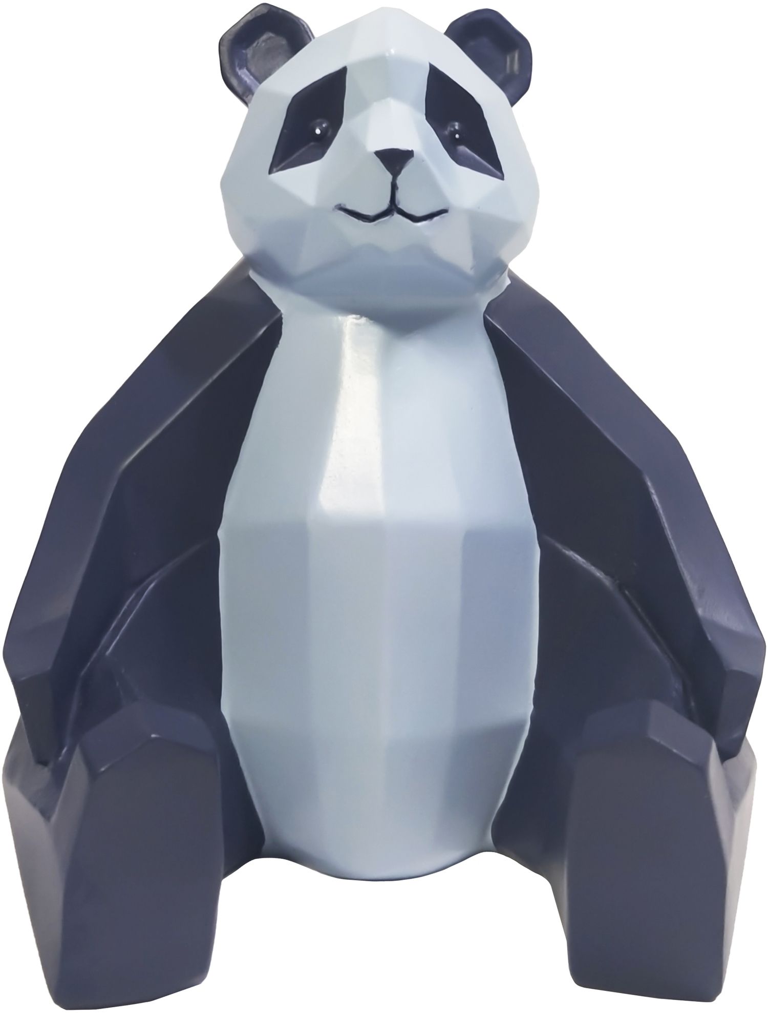 Panda en résine bicolore Origami