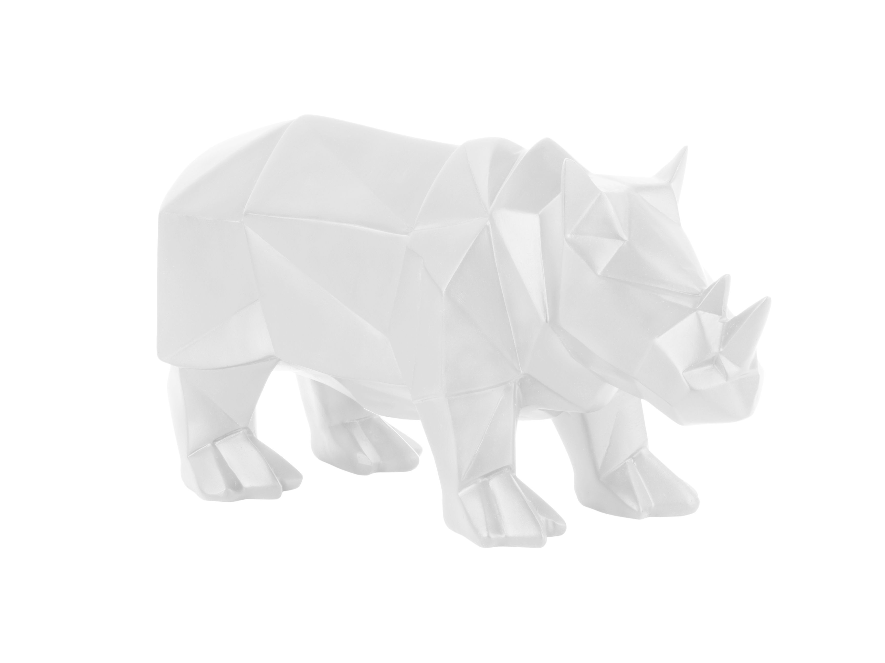 Rhinocéros en résine mat Origami