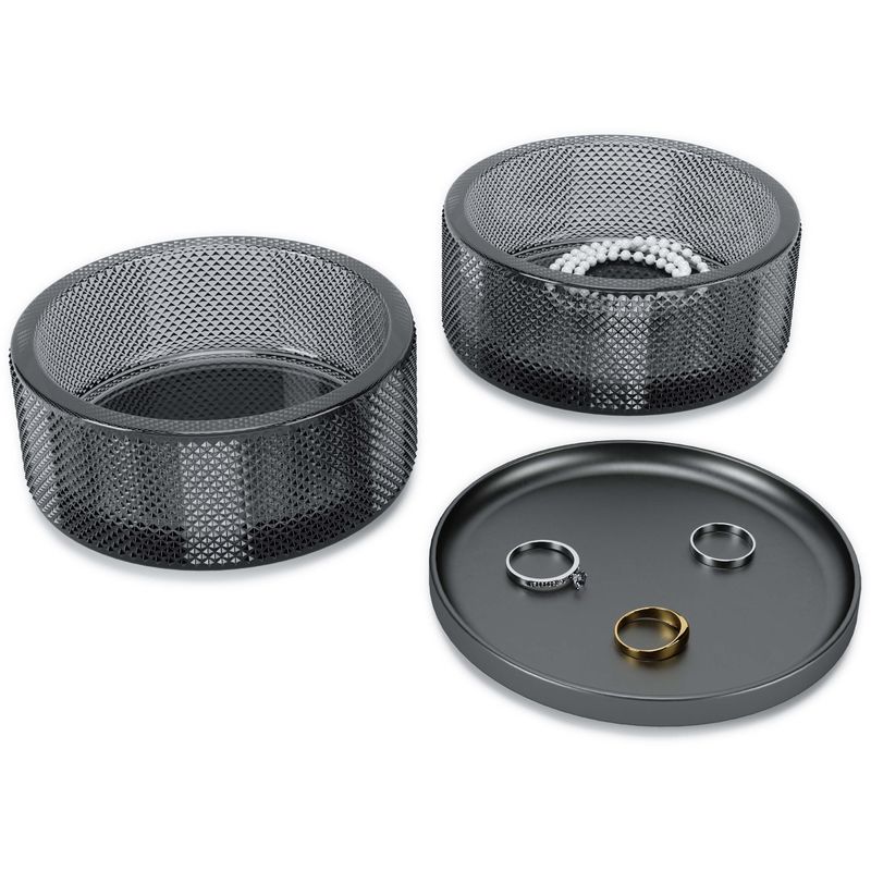 Boîte à bijoux en verre fumé Tesora