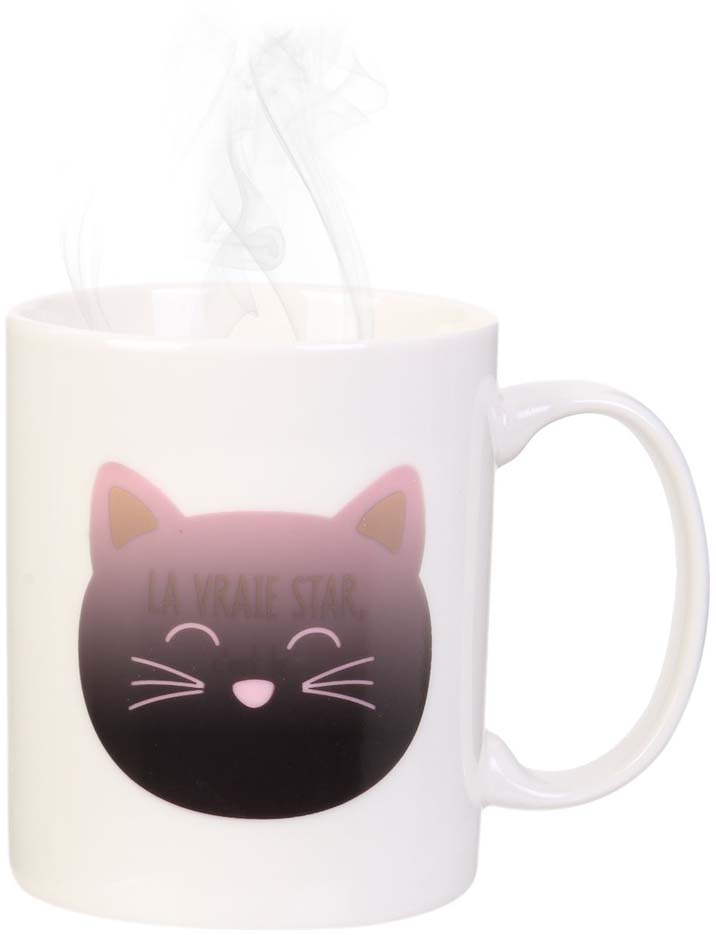 Mug couleurs changeantes chat 35 cl