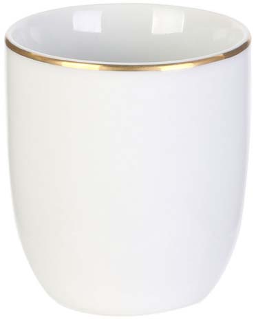 Tasse en porcelaine liseré doré 18 cl