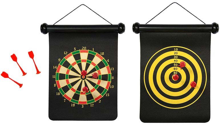 Jeu de fléchettes magnétiques réversible