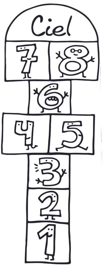 Sticker marelle à poser au sol