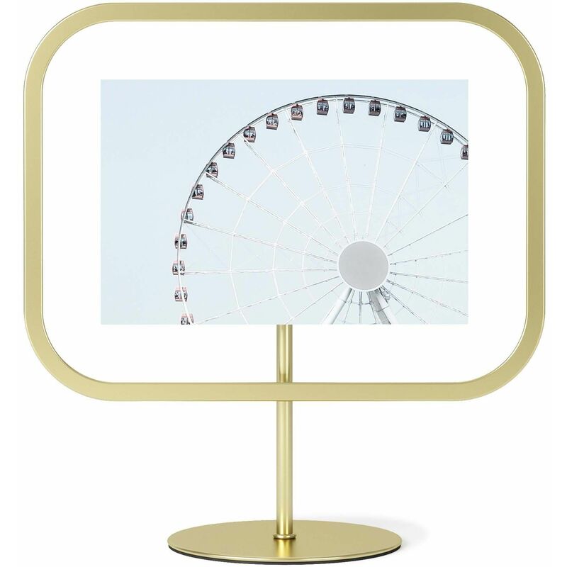 Cadre photo en métal doré mat Infinity Pour photo 10x15 cm